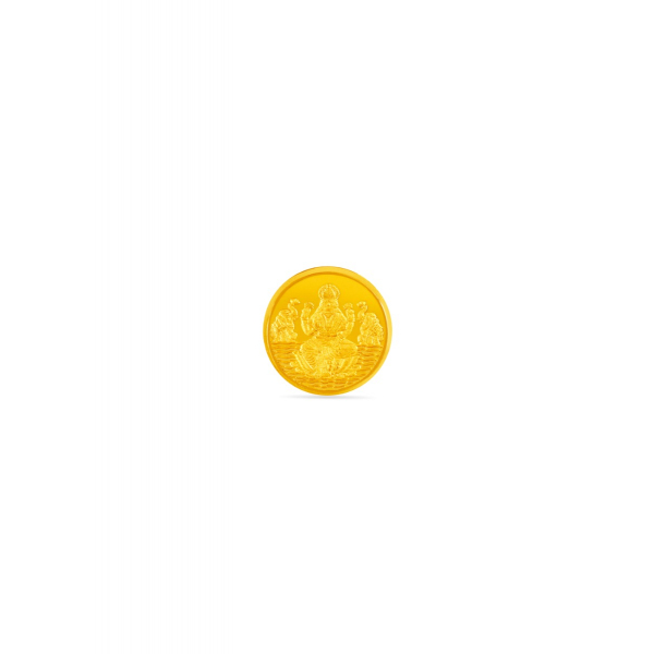 22 Karat 1 Gram Elegance Lakshmi Gold Coin