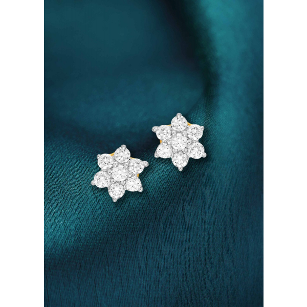 Radiant Seven-Stone Diamond Earrings