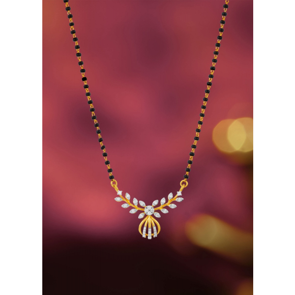Leafy Sparkle Mangalsutra