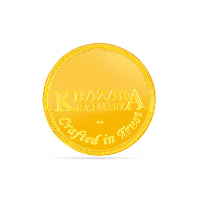 22 Karat 100 Gram Golden Perfection Stamped Coin