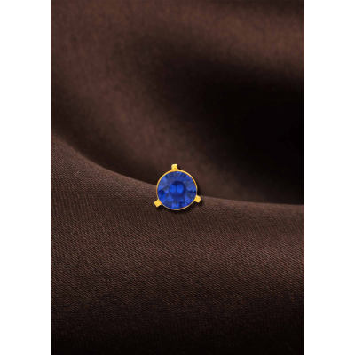 Eternal Glow Traditional Stone-Embellished Nose Pin