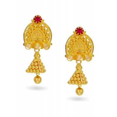 Triangular Tower Hanging Earrings