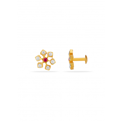 Twinkle Touch Baby Red White Stud
