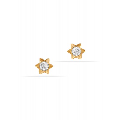 Starry Shine White Baby Stud