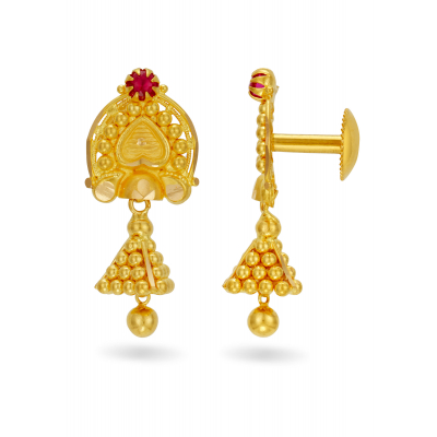 Triangular Tower Hanging Earrings