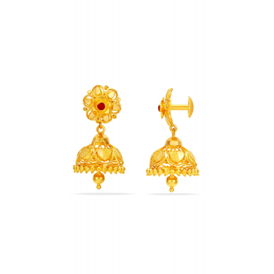 Detachable Love Shaped Stud Jhumka