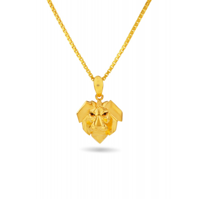 Majestic Lion Face Pendant