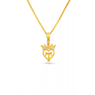 Heart of Royals Initial Pendant