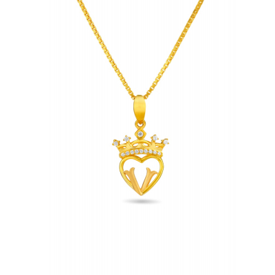 Queen's Monogram Pendant
