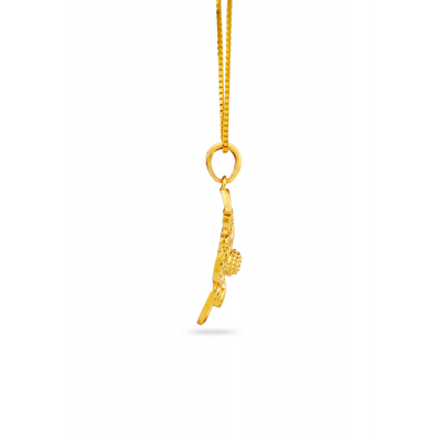 Floral Casting Pendant with Matte Finish