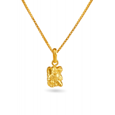 Embossed Hanuman Handmade Pendant