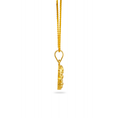 Embossed Lakshmi Handmade Pendant
