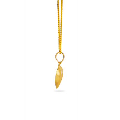 Heart-Shaped Initial Casting Pendant