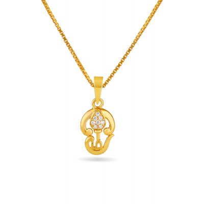 Tamil Om Devotional Casting Pendant