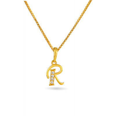Alphabet "R" Inspired Fancy Pendant