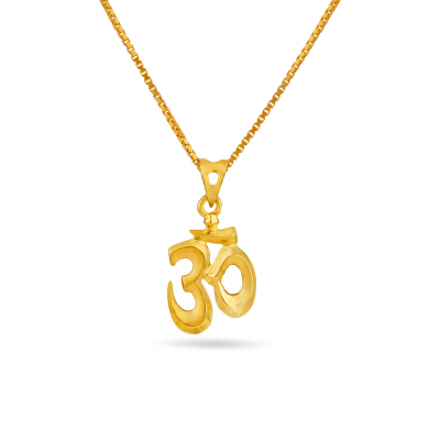 Om Symbol Casting Pendant with Matte Finish