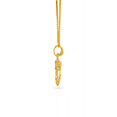 Rainbow Alphabet Casting Pendant with Stones