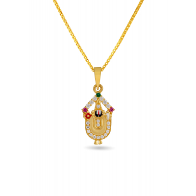 Sacred Balaji Stone Frame Pendant