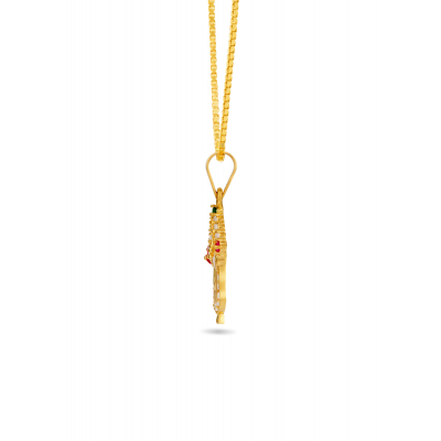 Sacred Balaji Stone Frame Pendant