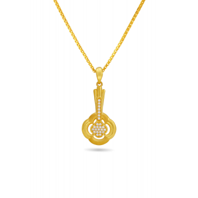 Guitar Model Pendant and Earring Set