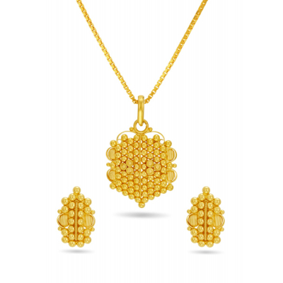 Mirror Ball Pendant and Earring Set