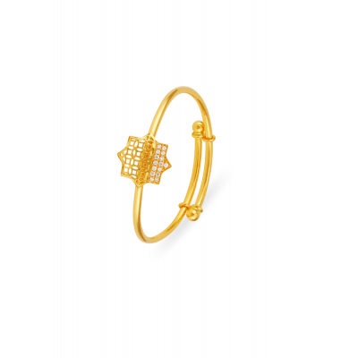 Overlap Charm Baby Bangle
