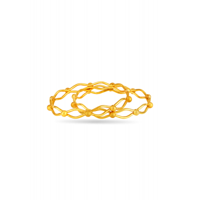 Satin Glow Fancy Hollow Bangle