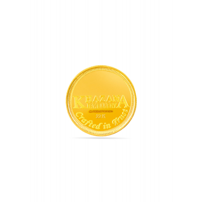 22 Karat 10 Gram Sparkling Aura Lakshmi Gold Coin