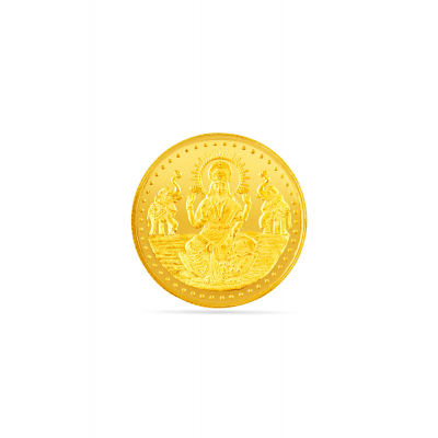 22 Karat 10 Gram Sparkling Aura Lakshmi Gold Coin