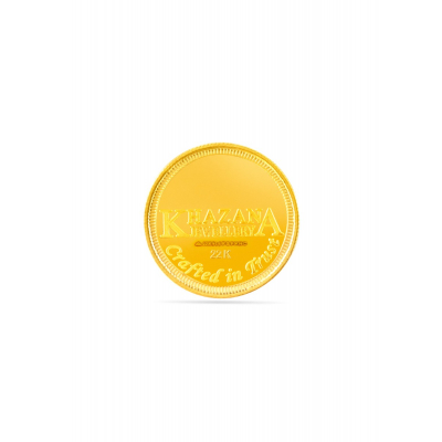 22 Karat 10 Gram Sparkling Aura Lakshmi Gold Coin