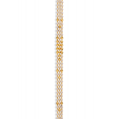 Lakshmi Pearl Gold Bead Chain Necklace
