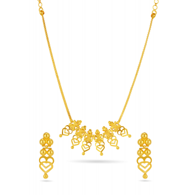 Linked Twin Hearts Necklace