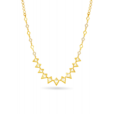 Kite-Shaped Multi-Link Necklace