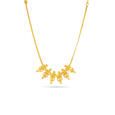 Heart-Shaped Stamped Necklace