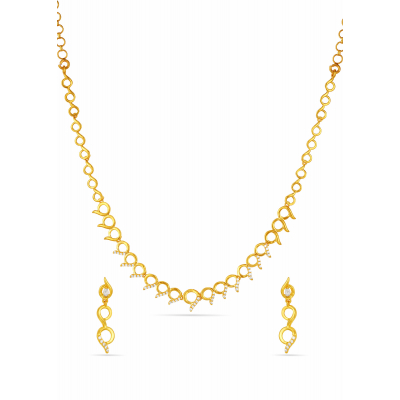 Classic Zircon Necklace Set for Timeless Elegance