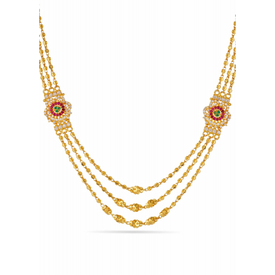 Dazzling Layers Rajkot Balls Necklace