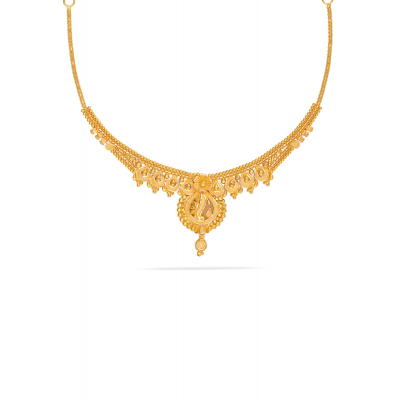 Intricately Designed Short Necklace by Bombay Karigars