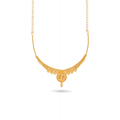 Intricately Designed Short Necklace by Bombay Karigars