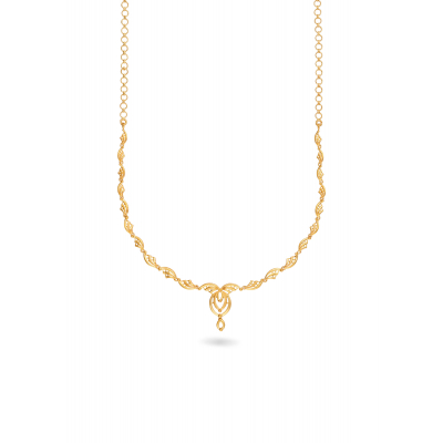 Floral Pendant Fusion Casting Necklace
