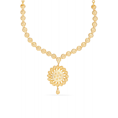 Fancy Casting Model Gold Necklace