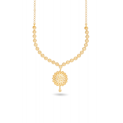 Fancy Casting Model Gold Necklace