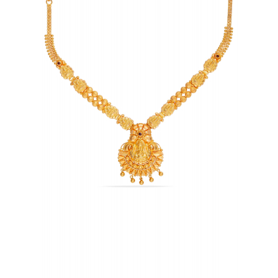 Lakshmi Embossed Dual-Side Belt Necklace