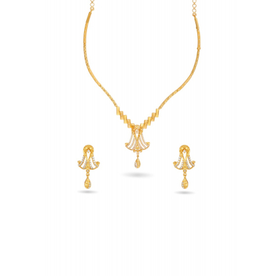Multi-Angled Pendant Necklace Set