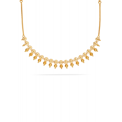 Matte and Glossy Finish Necklace Set