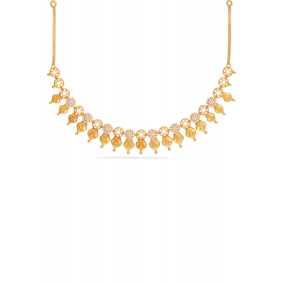 Lightweight Stone Necklace by Coimbatore Karigars