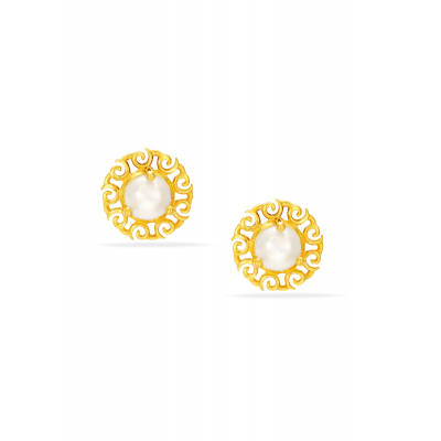 Elegant Pearl Stud Earrings