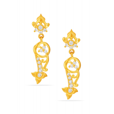 Office Chic Stone Drop Earrings