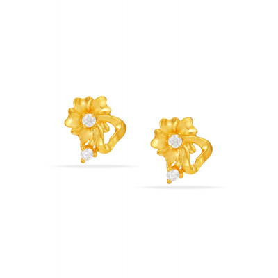 Floral Grace Stone Studs