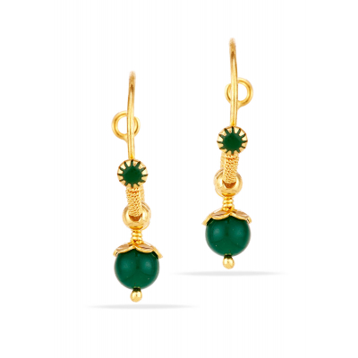 Tiny Spark Emerald Baby Studs
