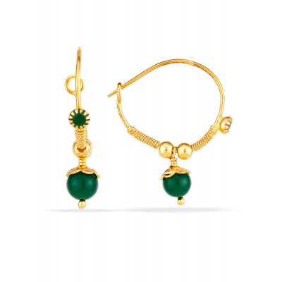 Tiny Spark Emerald Baby Studs
